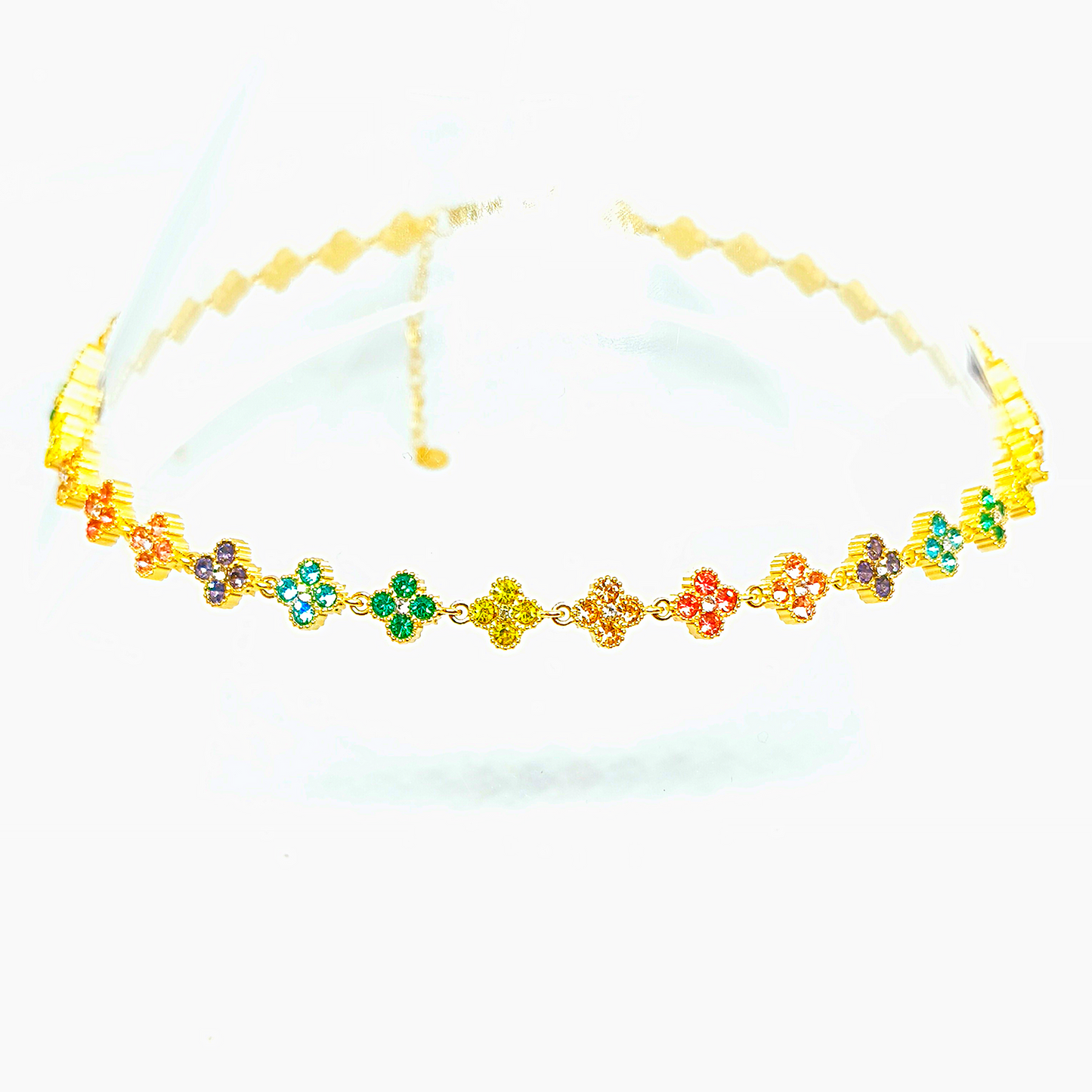 Collier MELANIA gold/multicolore jaune
