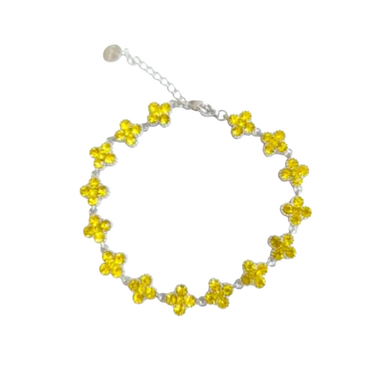 Bracelet MAHINA sylver/ jaune
