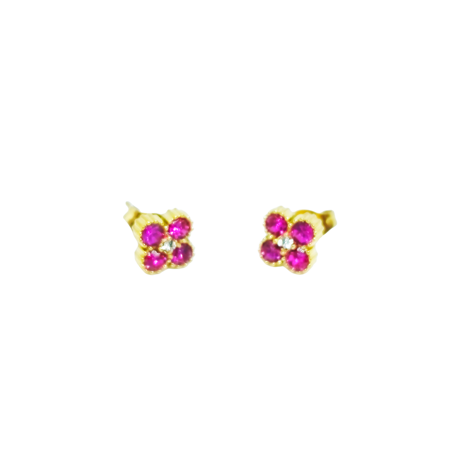 Boucles d'oreilles MALIA gold/rose bonbon