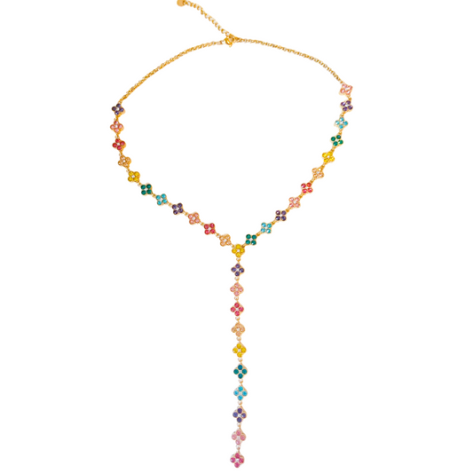Collier TELMA gold/multicolore jaune