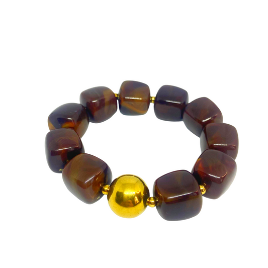 Bracelet SOANA gold/marron