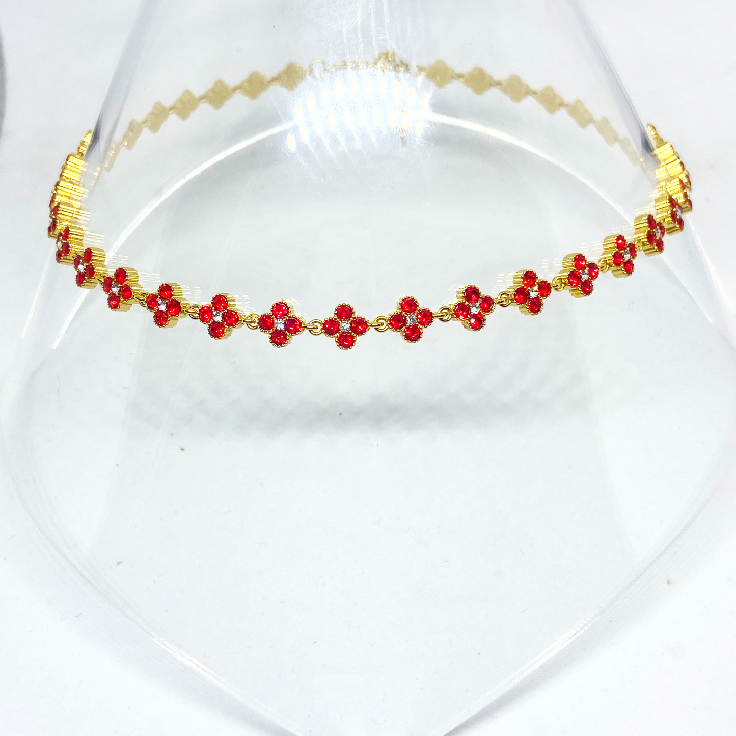 Collier MELANIA gold/rouge
