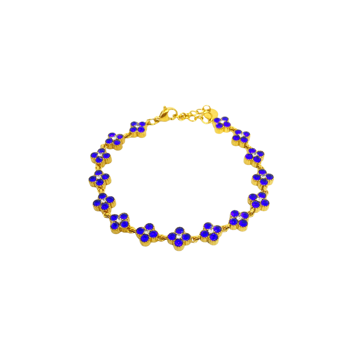 Bracelet MAHINA gold/bleu foncé