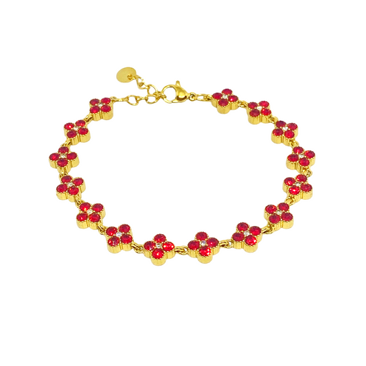 Bracelet MAHINA gold/rouge