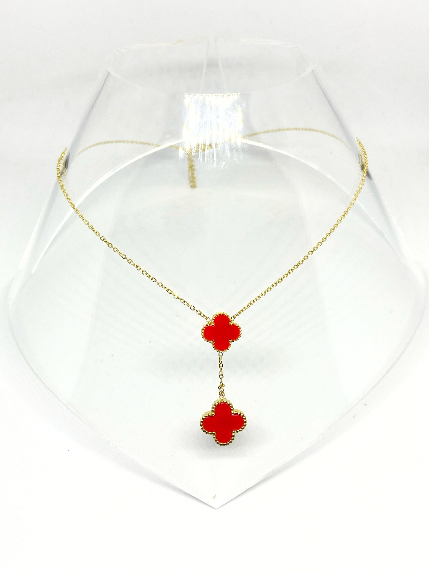 Collier ZITA gold et rouge