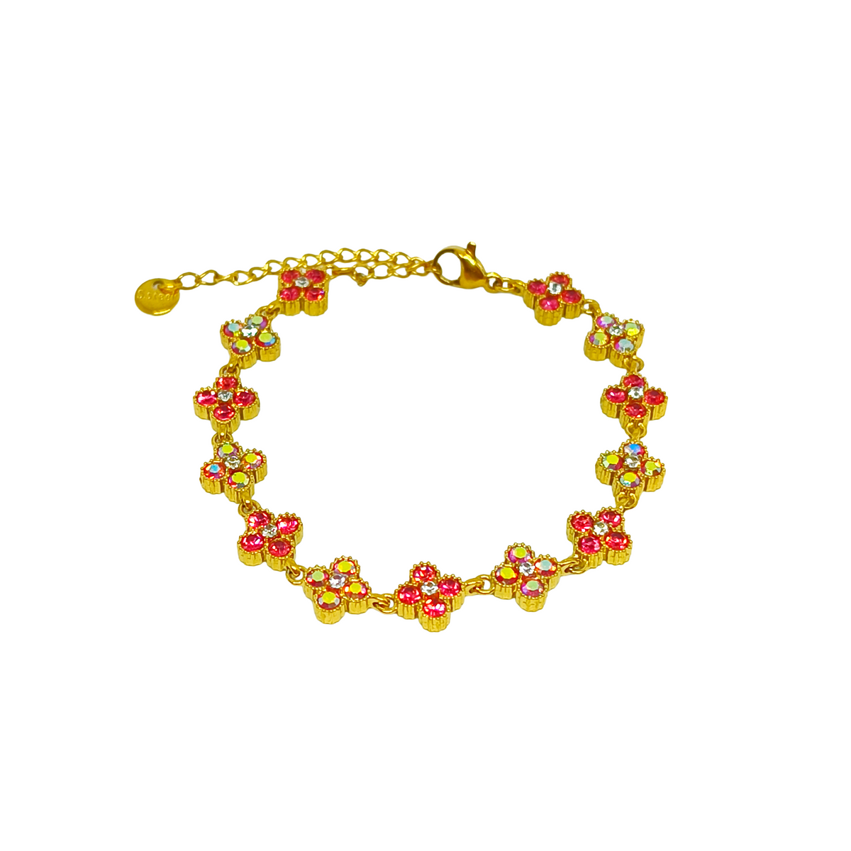 Bracelet MAHINA gold/ rose et blanc miroir
