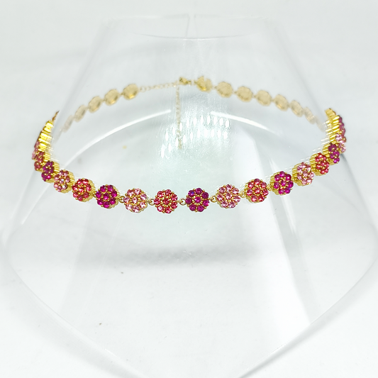 Collier SALOMÉ gold/ multirose