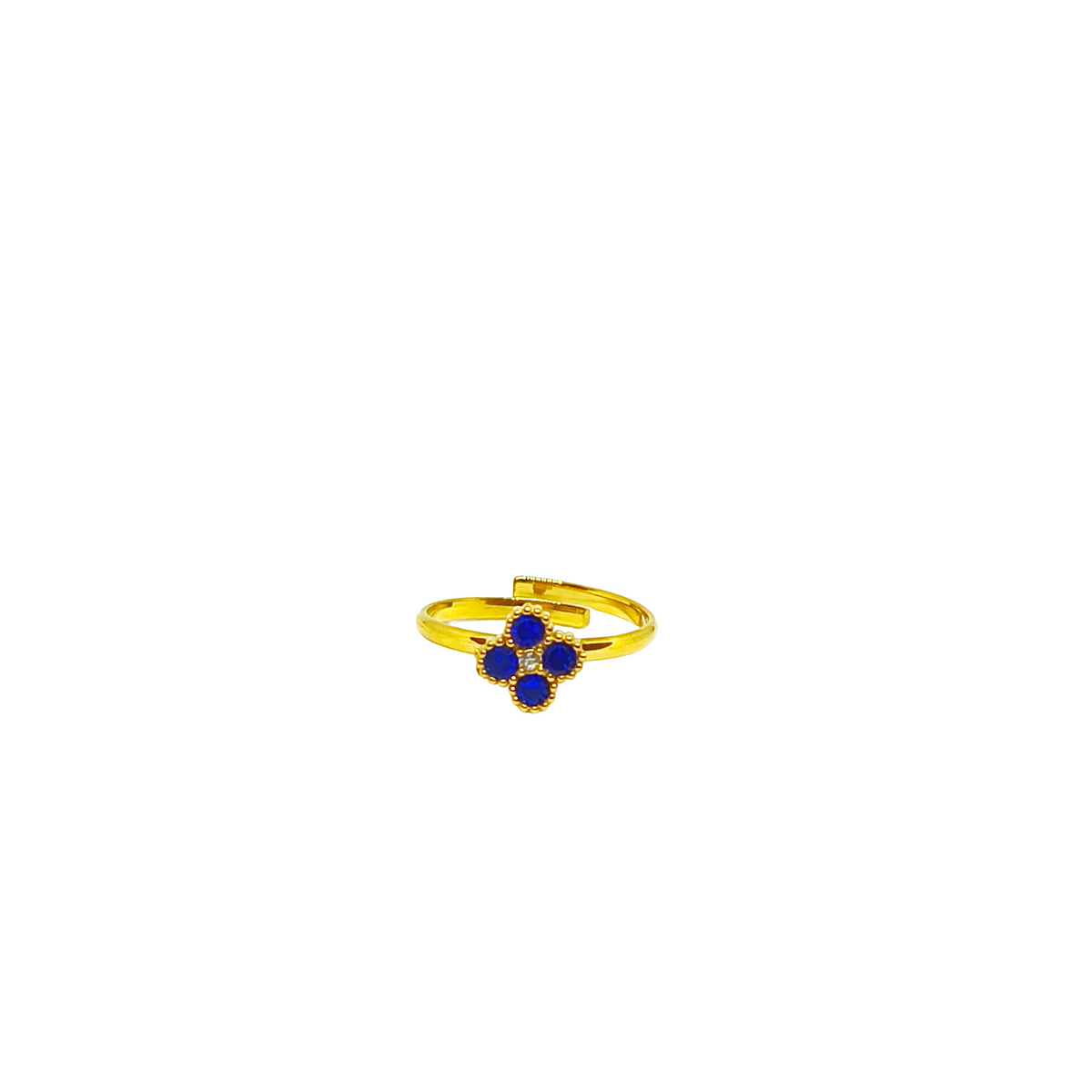 Bague KELIA gold/ bleu roi
