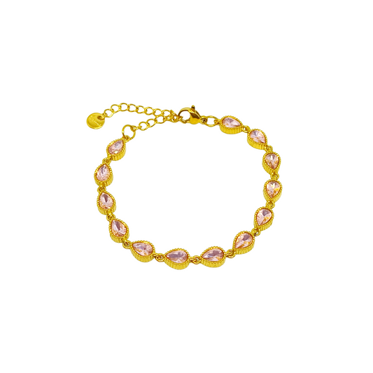 Bracelet JANELLE gold/rose pâle