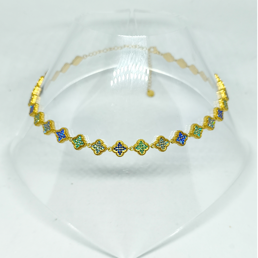 Collier SELENA gold/multivert