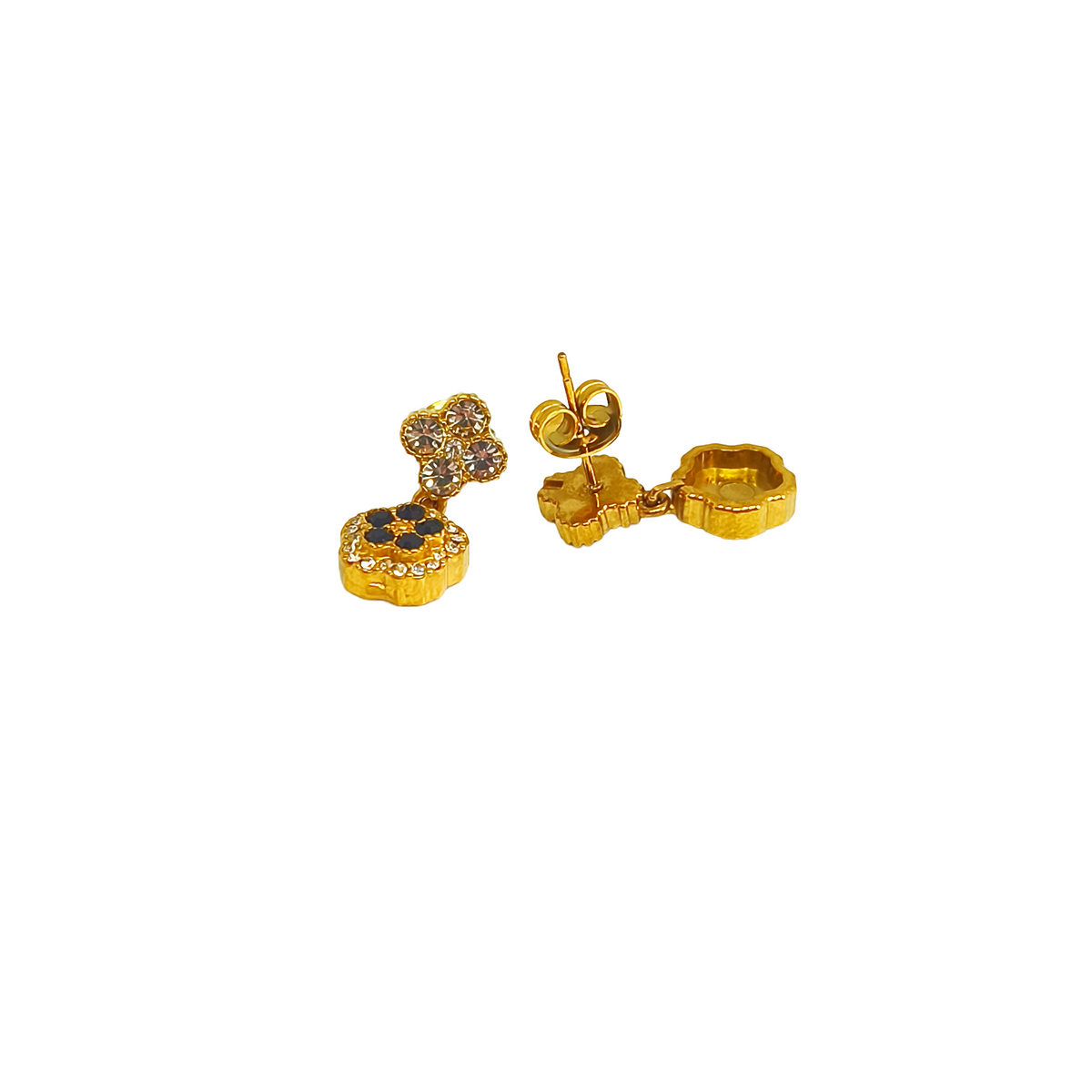 Boucles d'oreilles LIDY gold/black