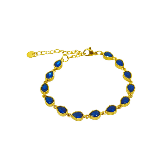 Bracelet JANELLE gold/bleu