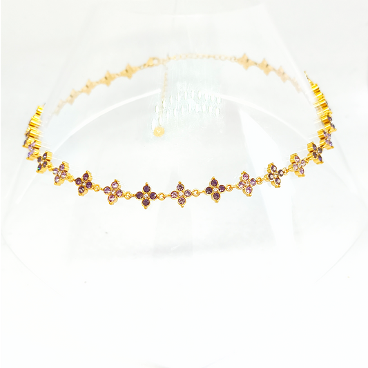 Collier ALICIA gold/multiviolet