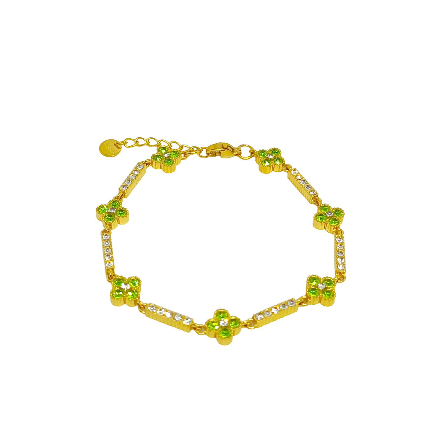 Bracelet MIRYKA gold/ pistache