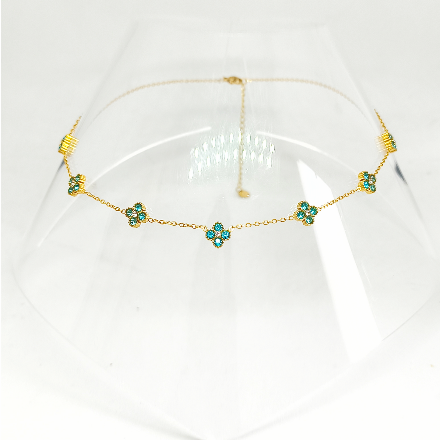 Collier SYLVIE gold/ bleu clair