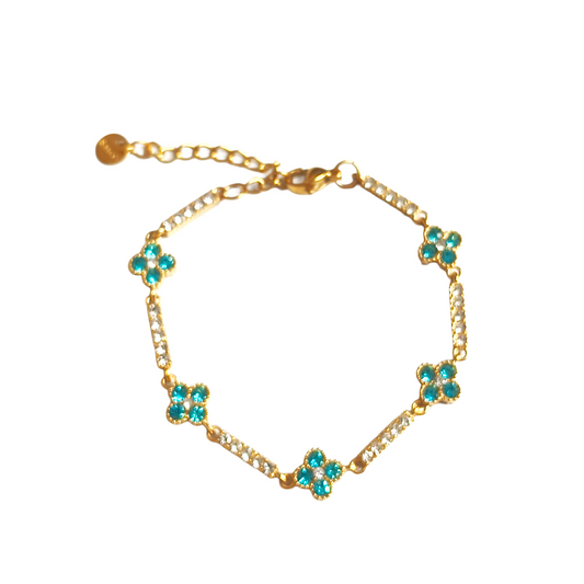 Bracelet MIRYKA gold/ bleu clair