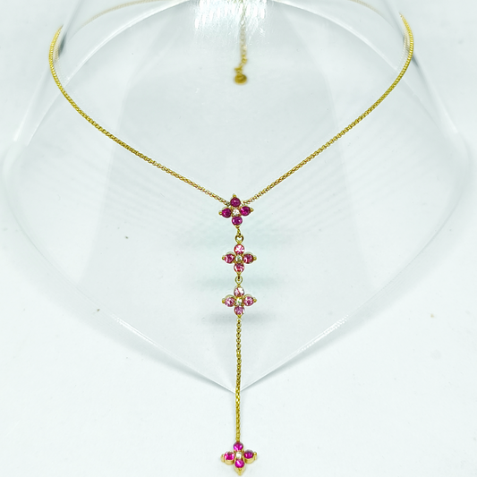 Collier CARLA gold/multirose