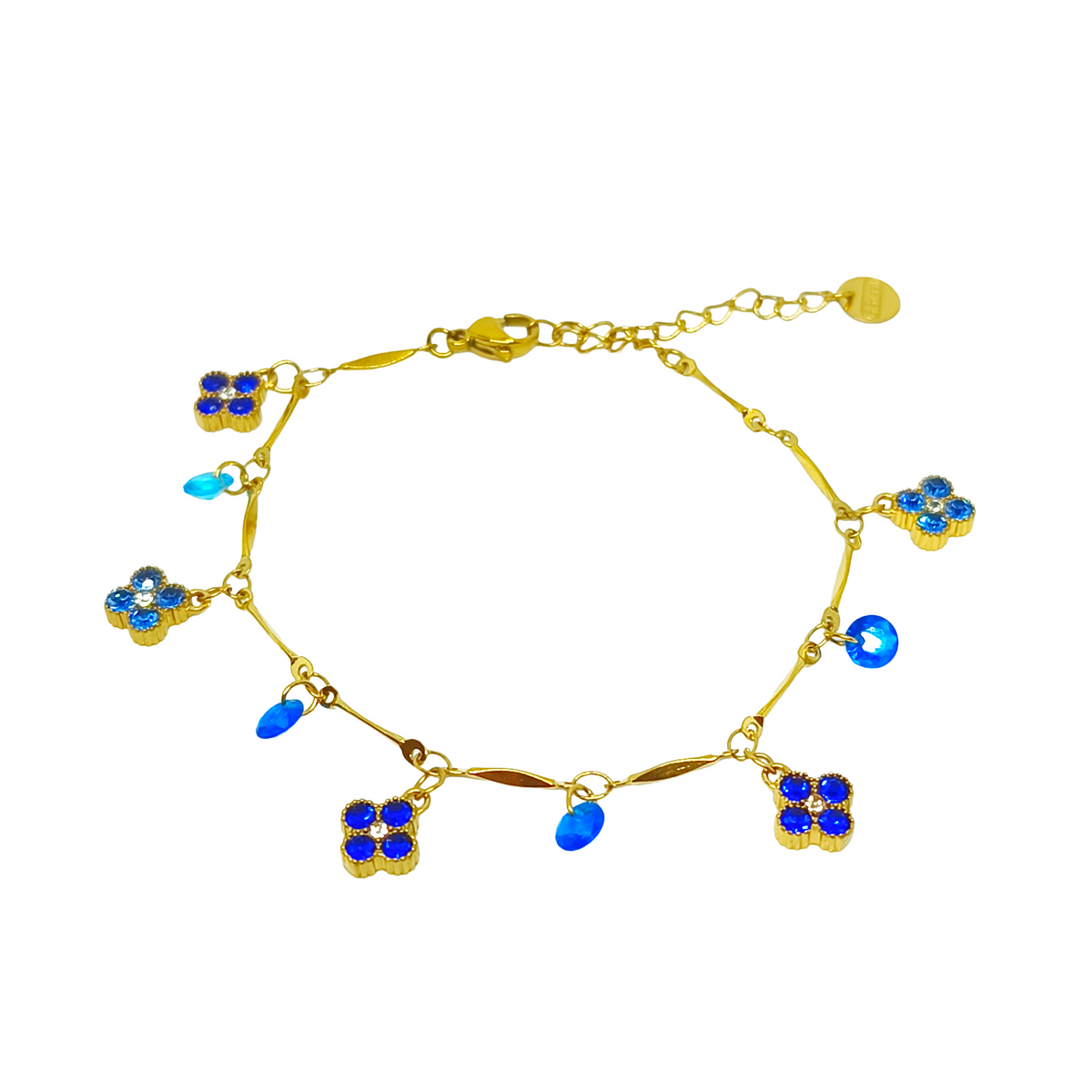 Bracelet MANDY gold/ bleu