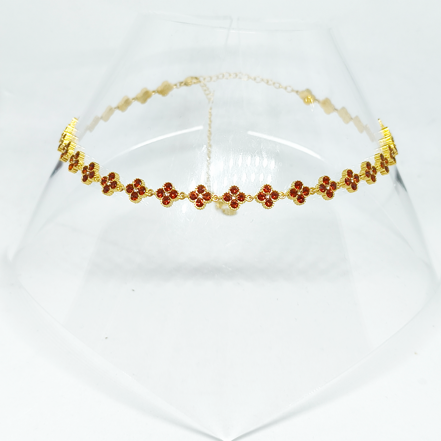 Collier MELANIA gold/chocolat
