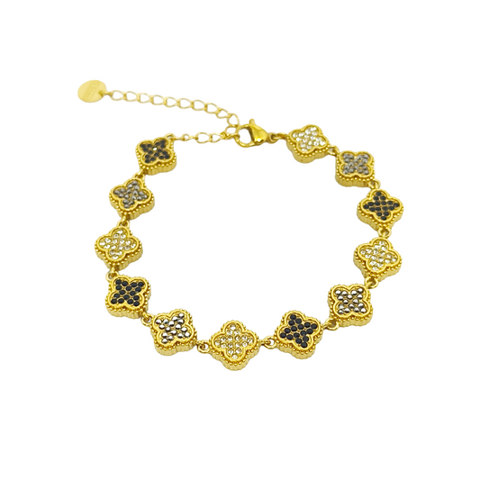 Bracelet EVE gold/multinoir