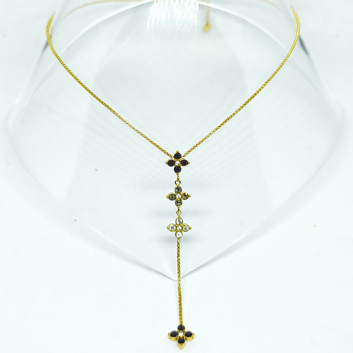 Collier CARLA gold/ multinoir