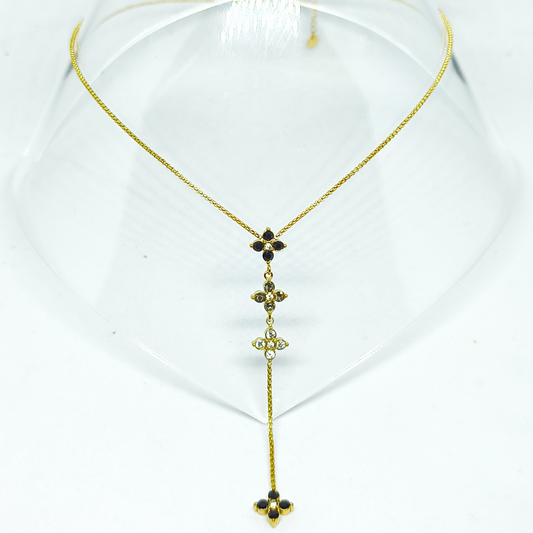 Collier CARLA gold/ multinoir