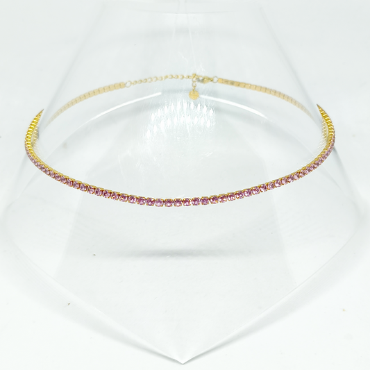 Collier CANDY gold/ rose pâle