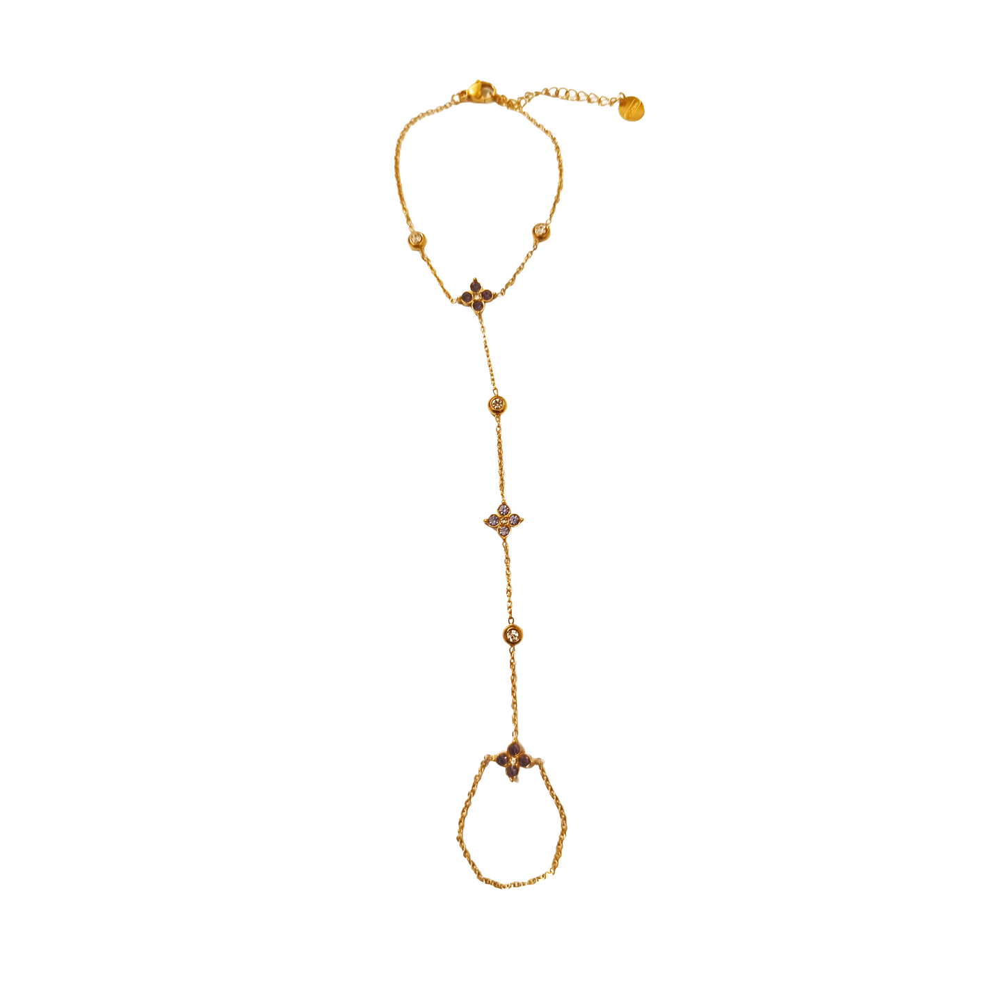 Chiane de main LINA gold/ multiviolet
