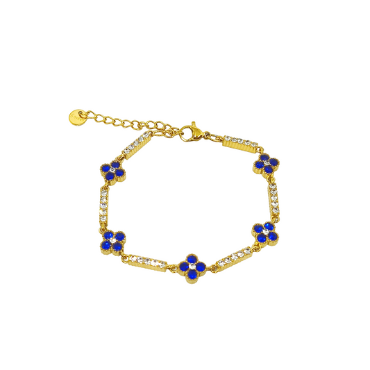 Bracelet MIRYKA gold/ bleu roi
