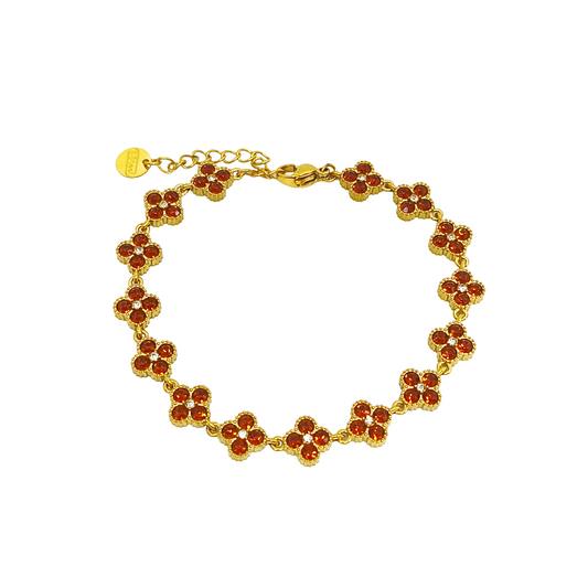 Bracelet MAHINA gold/chocolat