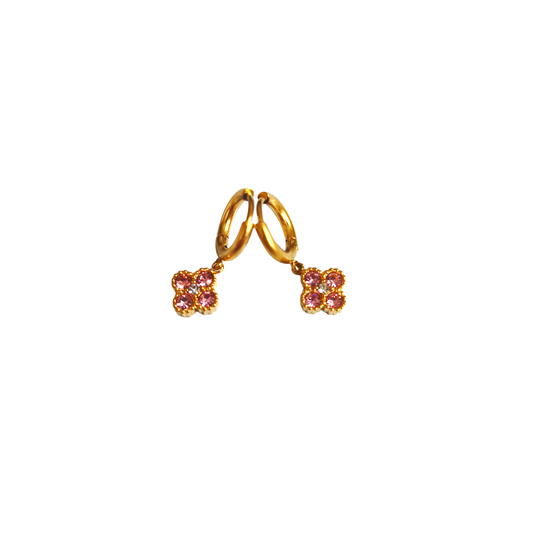 Boucles EMMA gold/ rose pâle