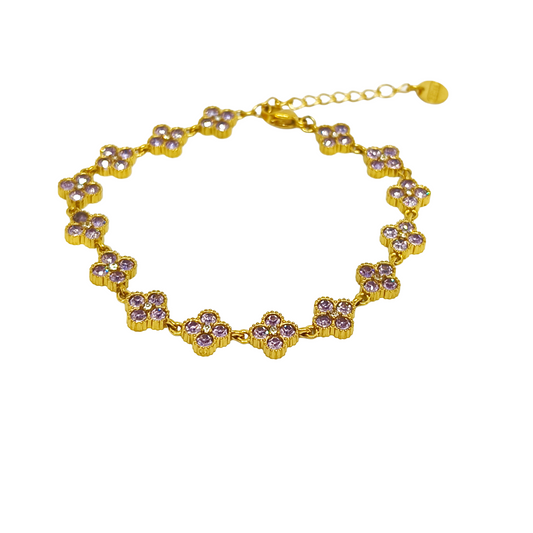 Bracelet MAHINA gold/lilas