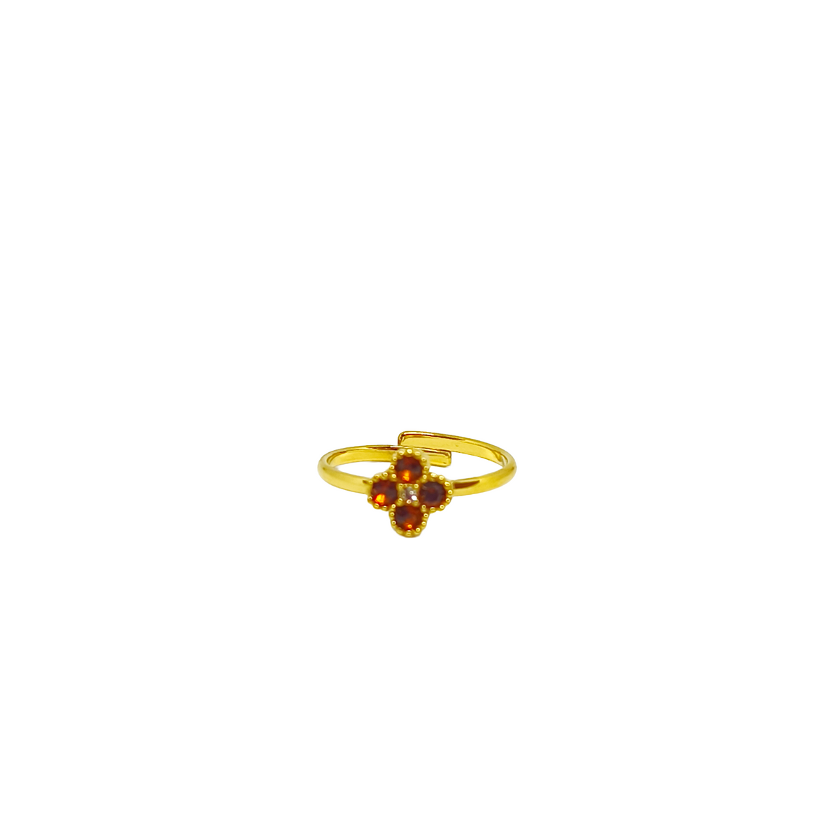 Bague KELIA gold/ chocolat