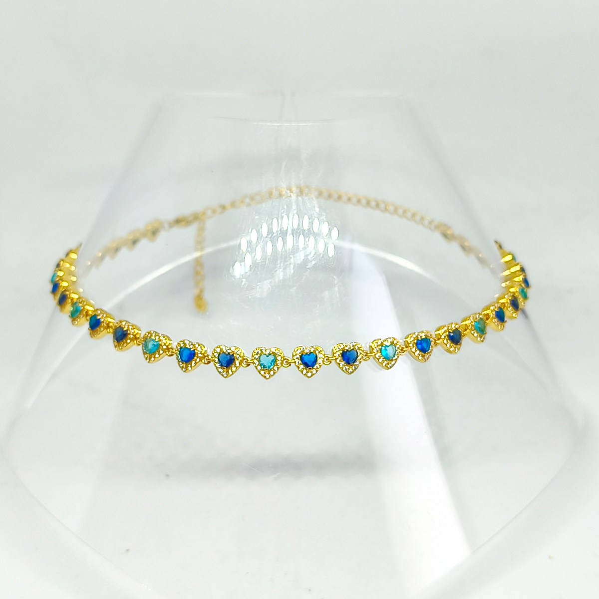 Collier JUNE gold/multibleu