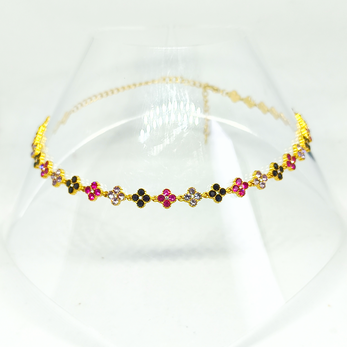 Collier MELANIA gold/rose & lilas