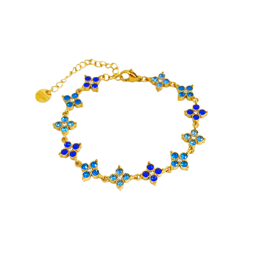 Bracelet MINA gold/multibleu 2
