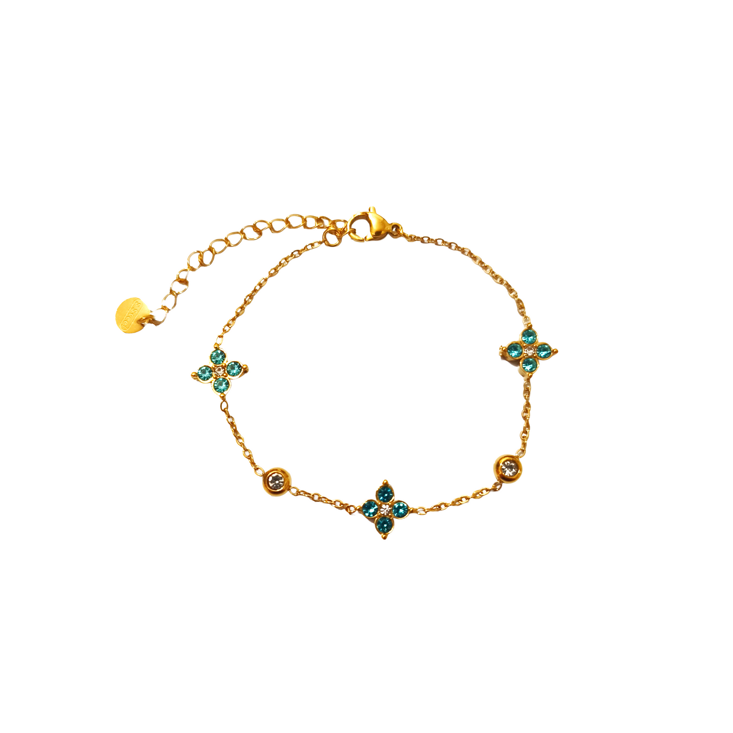 Bracelet BELLA gold/bleu