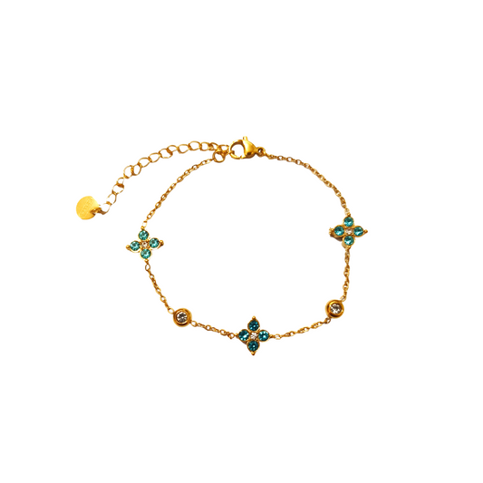 Bracelet BELLA gold/bleu