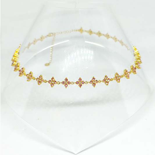 Collier ALICIA gold/rose pâle