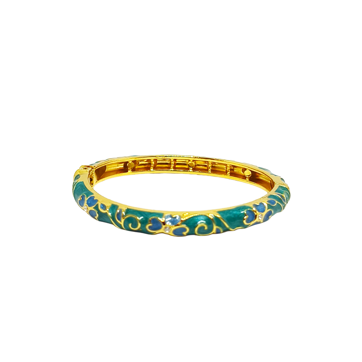 Jonc thaïlandais LOLITA gold/vert