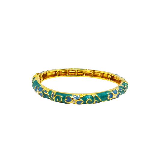 Jonc thaïlandais LOLITA gold/vert