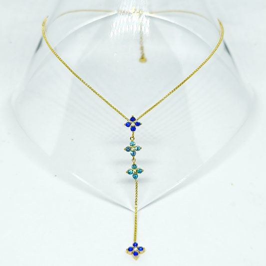 Collier CARLA gold/multibleu
