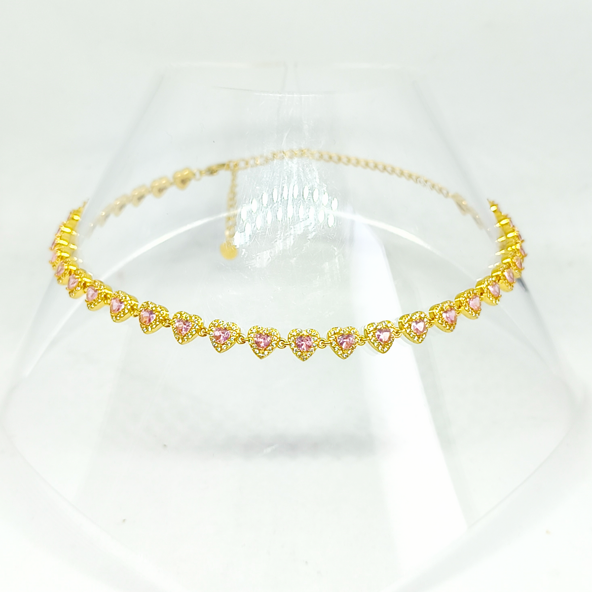 Collier JUNE gold/ rose pâle
