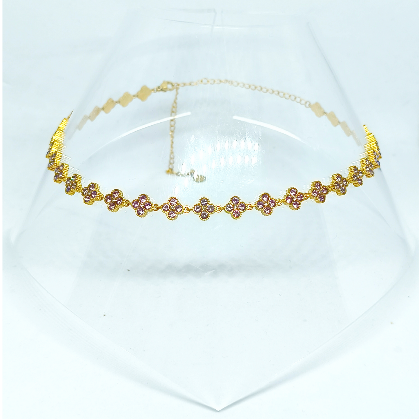 Collier MELANIA gold/lilas