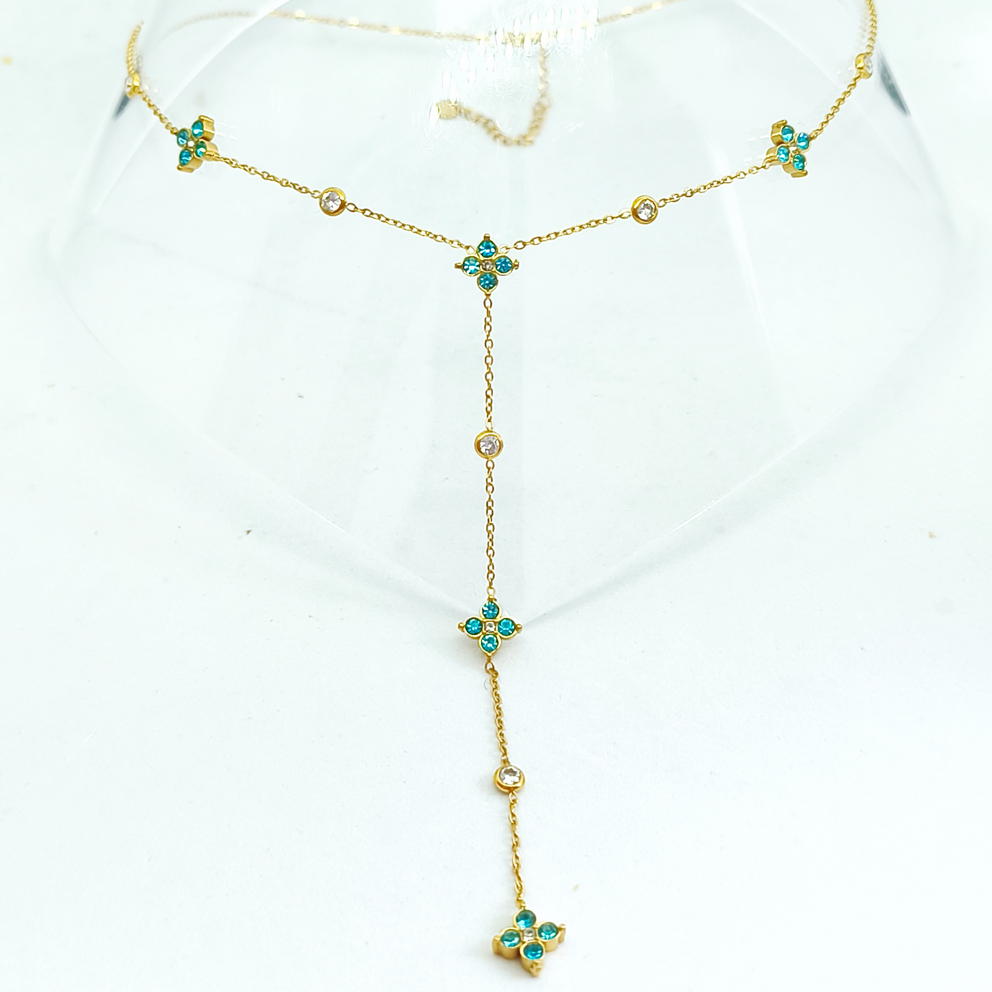 Collier ROSIE gold/bleu