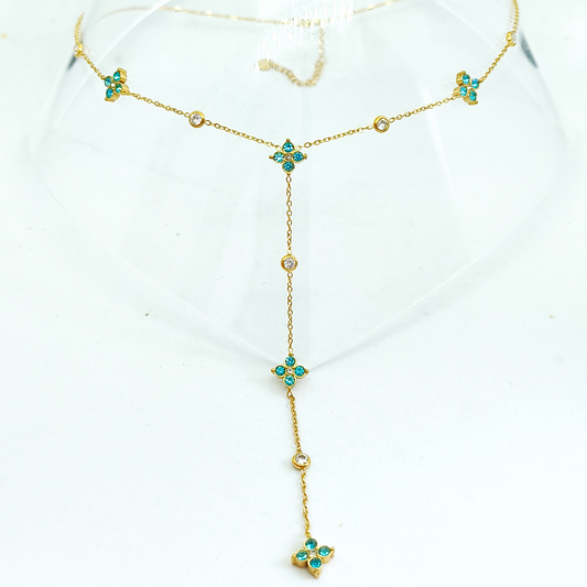 Collier ROSIE gold/bleu