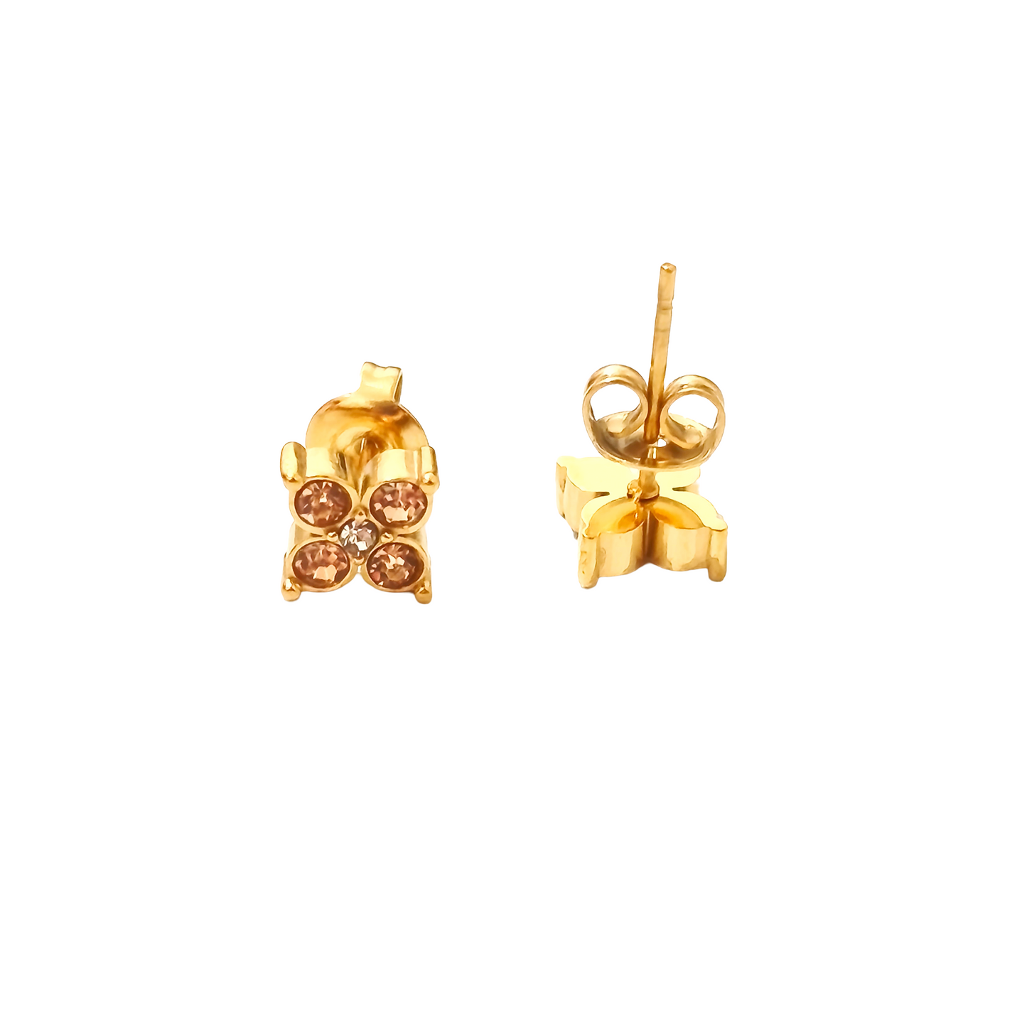 Boucles d'oreilles STESSY gold/champagne