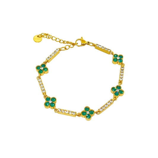 Bracelet MIRYKA gold/ vert