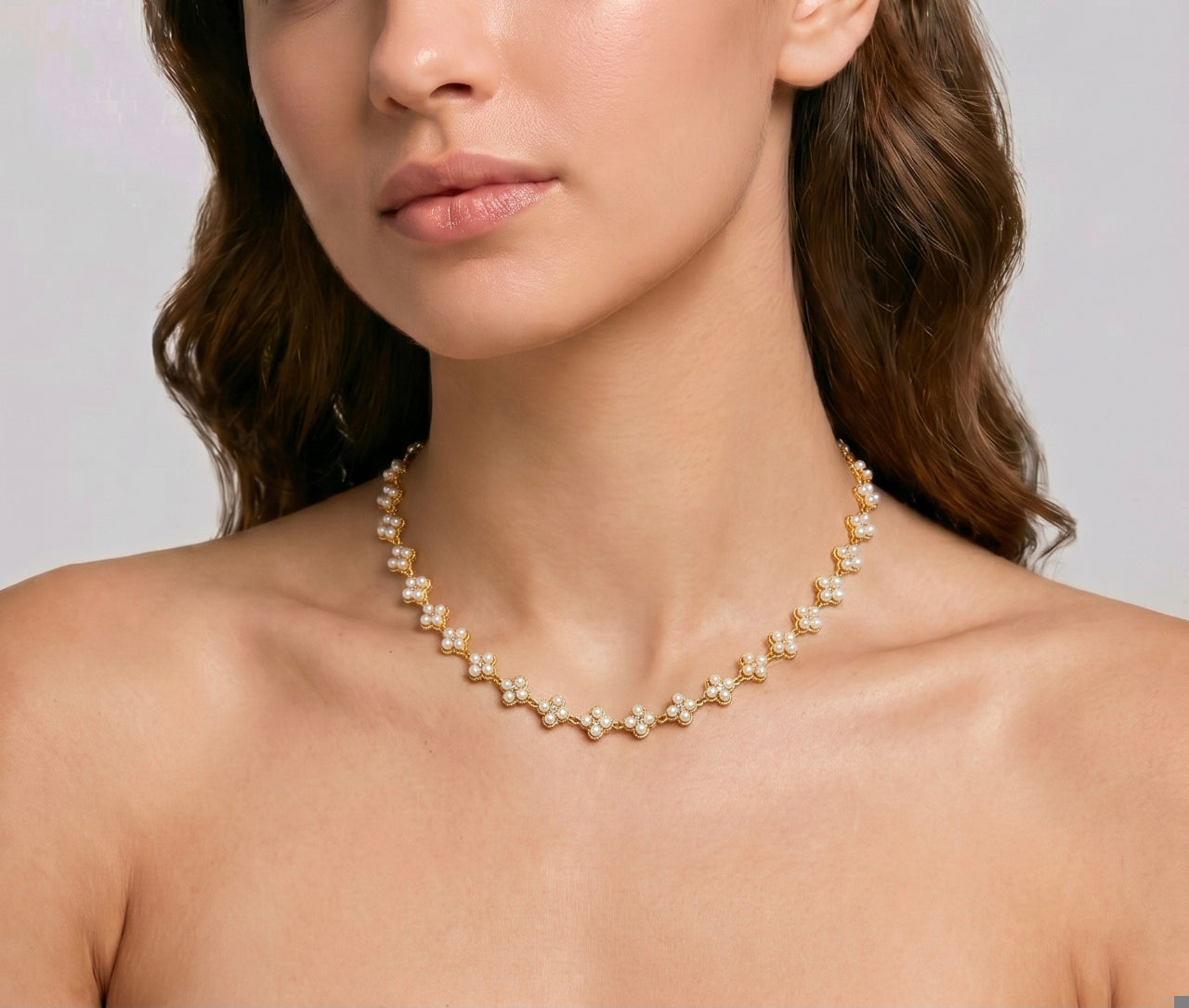Collier MELANIA gold/ perle