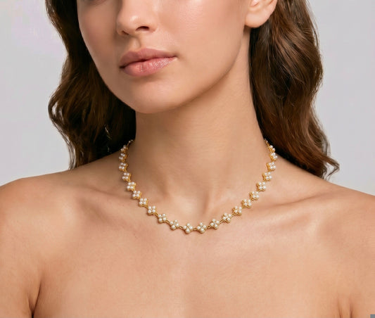 Collier MELANIA gold/ perle